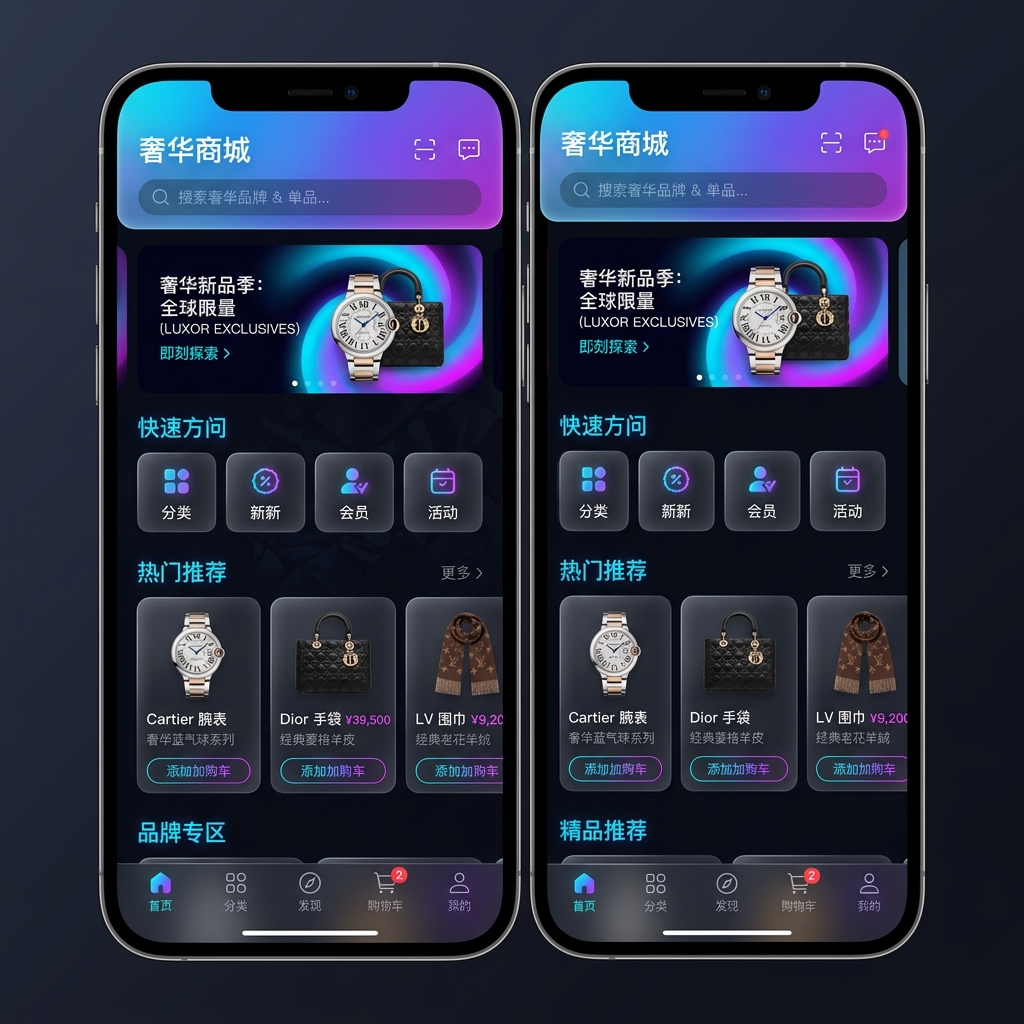 高端电商 App 界面设计