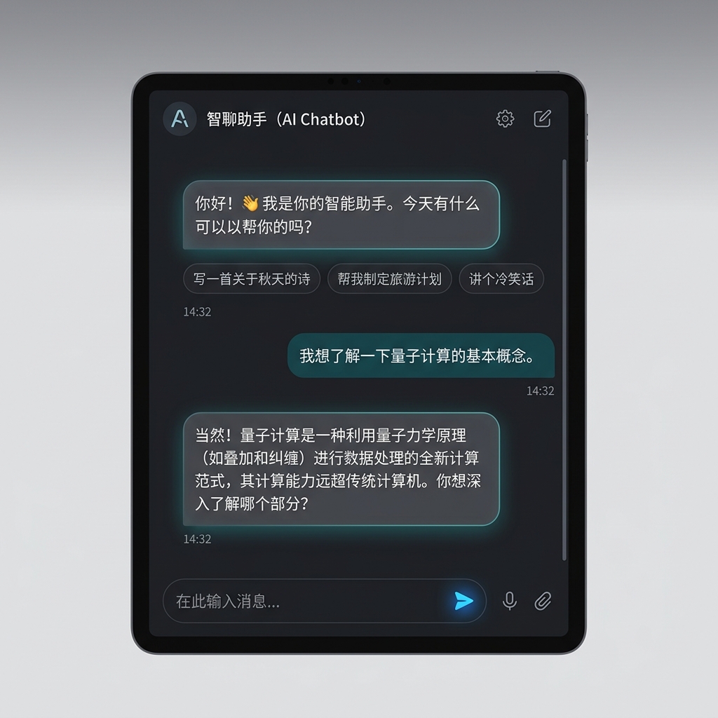 AI Agent 对话模型系统界面
